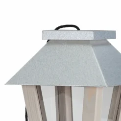 Tuintoppers Vogelvoederhuis Hangend Met Zinken Dak En Ophangkoord – Grey Wash