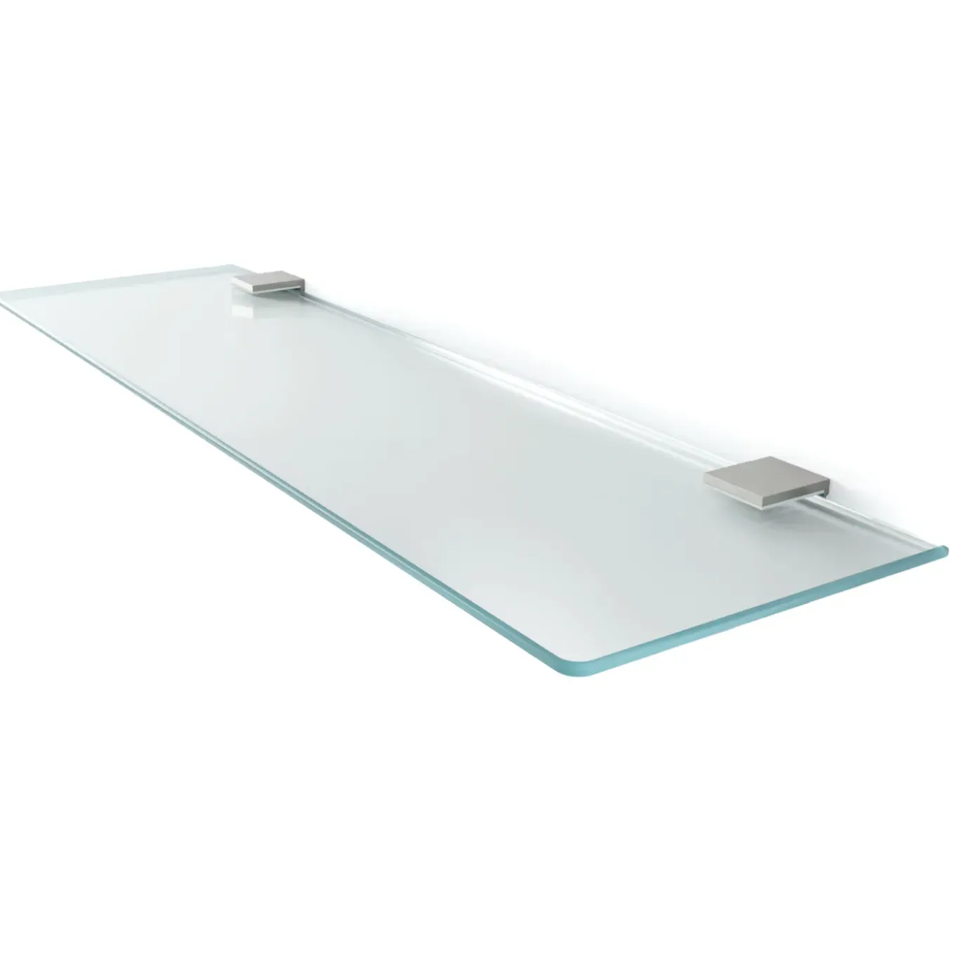 Tulup - Badkamer Planchet Van Gehard Glas - Halfitransparant - 70x13 Cm - Melkglas Effect