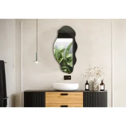 Tulup - Badkamerspiegel - Golvende Vorm Lange - 50x100 Cm - Wandspiegel