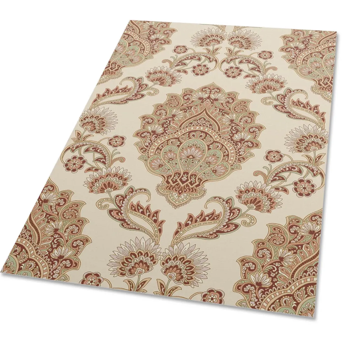 Tulup - Buitenkleed Balkon - Paisley-patroon - Rood - 60x90 Cm - Tapijt Voor Buiten