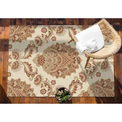 Tulup - Buitenkleed Balkon - Paisley-patroon - Rood - 60x90 Cm - Tapijt Voor Buiten