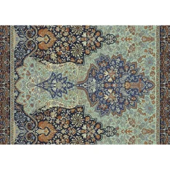 Tulup - Buitenkleed Balkon - Prachtige Turkse Details - Groente - 140x210 Cm - Tapijt Voor Buiten
