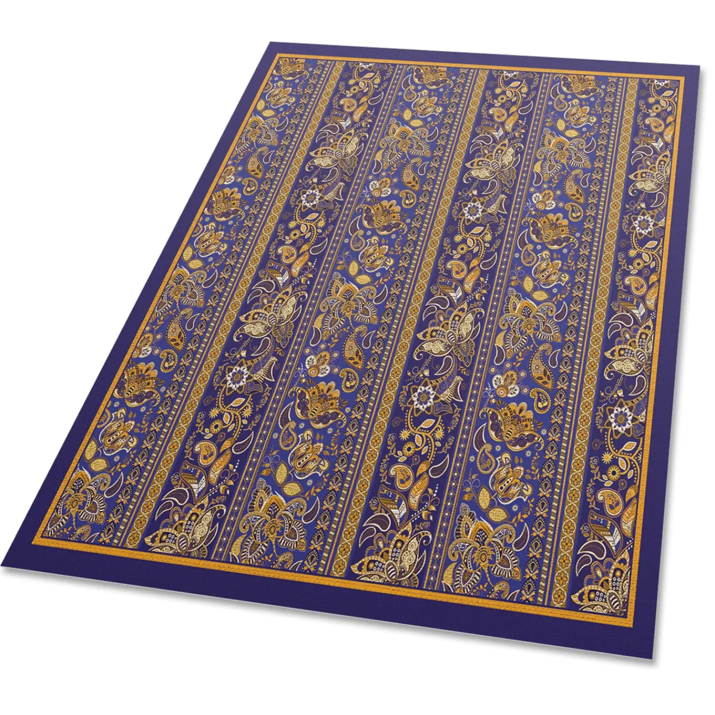 Tulup - Buitenkleed - Vintage Paisley - Blauw - 60x90 Cm - Tapijt Terras Buiten