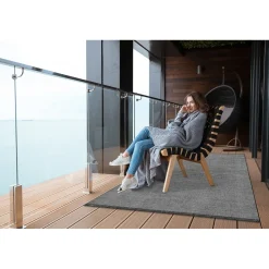 Tulup - Buiten Tapijt - Lichte Steen - Wit - 60x90 Cm - Tuinkleed
