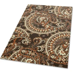 Tulup - Buiten Tapijt - Paisley Retro - Zwart - 60x90 Cm - Tuinkleed