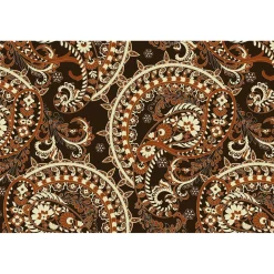 Tulup - Buiten Tapijt - Paisley Retro - Zwart - 60x90 Cm - Tuinkleed