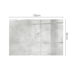 Tulup - Glasplaat - Rechthoek - Bruin - 120x80 Cm - Glazen Tafelblad - Eettafel