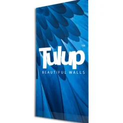 Tulup - Glazen Schilderij - Portret Van Een Leeuw - Zwart - 120x60 Cm - Foto In Glas