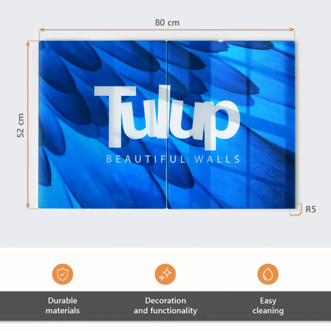 Tulup - Glazen Snijplankenset - 3d-lichamen - Zwart - 2 St 40x52 Cm - Dienblad Rechthoek