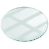 Tulup - Glazen Tafelblad - Vierkant - Transparant - 60 Cm - Glasplaat - Bureaublad