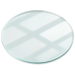 Tulup - Glazen Tafelblad - Vierkant - Transparant - 60 Cm - Glasplaat - Bureaublad
