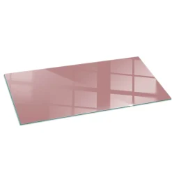 Tulup - Kachel Vloerplaat - Rechthoekig - Kleur Roze - 125x50 Cm - Plaat Onder Houtkachel