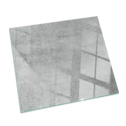 Tulup - Kachel Vloerplaat - Vierkant - Grijs - 50x50 Cm - Plaat Voor Onder Houtkachel