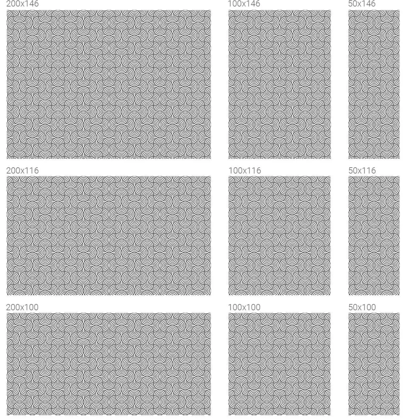 Tulup - Plakfolie Raam Glas In Lood - Geometrische Halve Cirkels - Zwart-wit - 100x116 Cm -