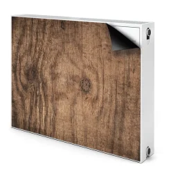 Tulup - Radiator Afdekmat - Oud Hout - Zwart - 100x60 Cm - Magnetische Radiatormat