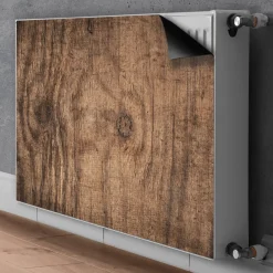 Tulup - Radiator Afdekmat - Oud Hout - Zwart - 100x60 Cm - Magnetische Radiatormat