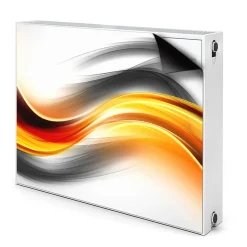 Tulup - Radiator Folie Magnetisch - Abstractie - Blauw - 100x60 Cm - Radiatormat