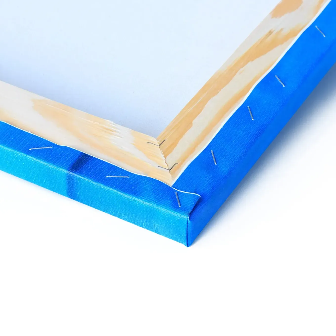 Tulup - Schilderij Doek - Japanse Heuvel - Blauw - 120x60 Cm - Canvas Kunst