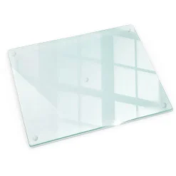 Tulup - Snijplank Glas - Rechthoek - Transparant - 52x40 Cm - Broodplank - Antislip Dienblad