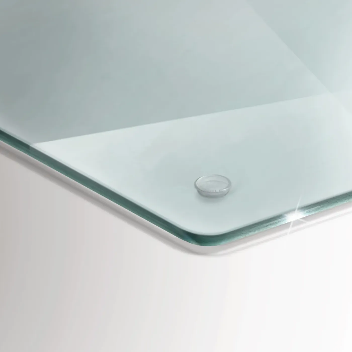 Tulup - Snijplank Glas - Rechthoek - Transparant - 52x40 Cm - Broodplank - Antislip Dienblad