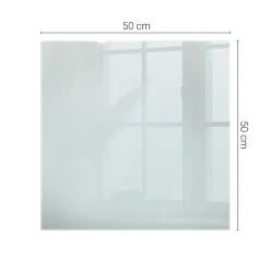 Tulup - Tafelblad - Rechthoek - Transparant - 50x50 Cm - Glasplaat - Bureaublad