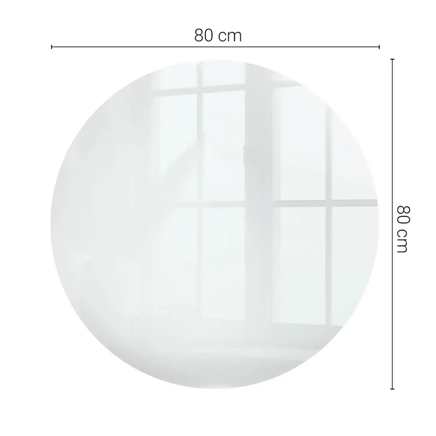 Tulup - Tafelblad - Vierkant - Zwart - 80 Cm - Glasplaat - Bureaublad