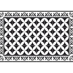 Tulup - Tapijt Buiten - Spaanse Tegels - Grijs - 150x225 Cm - Buitenkleed Balkon