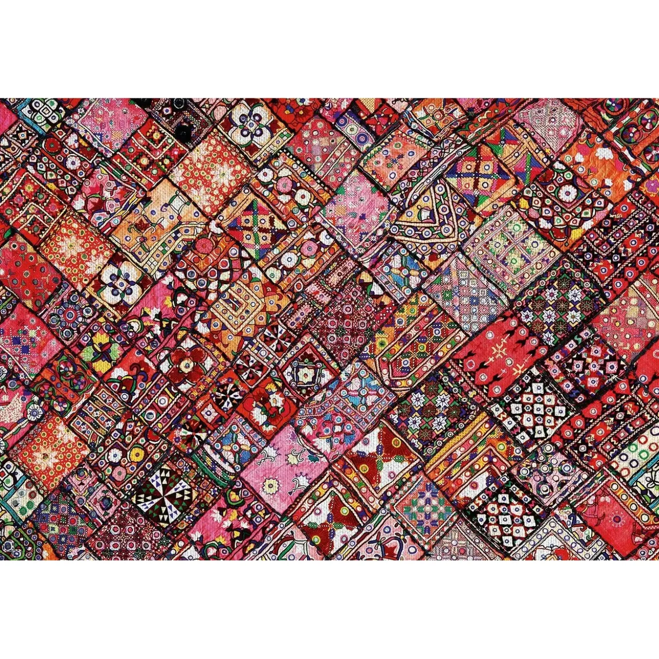 Tulup - Tapijt Voor Buiten - Patchwork Mozaïek - Rood - 60x90 Cm - Buiten Tapijt