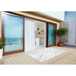 Tulup - Terras Tapijt - Marokkaans Patroon - Groente - 60x90 Cm - Tapijt Buiten