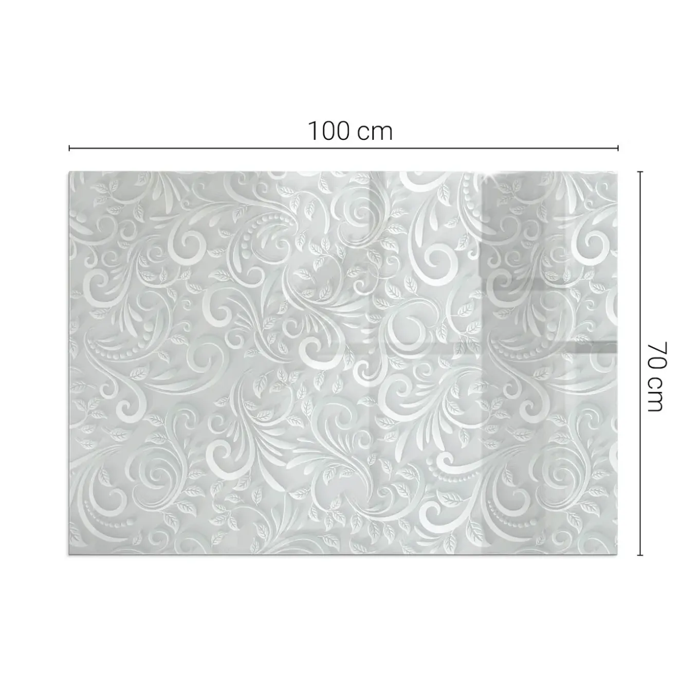 Tulup - Vloerplaat Openhaard - Rechthoekig - Grijs - 100x70 Cm - Plaat Voor Onder Kachel