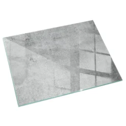 Tulup - Vloerplaat Openhaard - Rechthoekig - Grijs - 60x40 Cm - Onderplaat Kachel