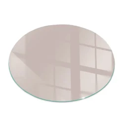 Tulup - Vloerplaat Voor Houtkachel - Ronde - Beige - 50 Cm - Onderplaat Kachel