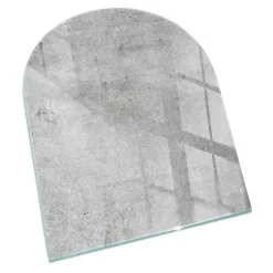 Tulup - Vloerplaat Voor Kachel - Grafsteen - Grijs - 80x70 Cm - Plaat Voor Onder Houtkachel