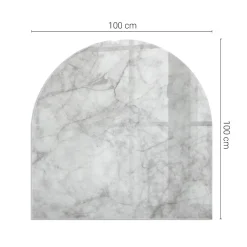 Tulup - Vloerplaat Voor Kachel - Grafsteen - Grijs - 100x100 Cm - Plaat Voor Onder Houtkachel