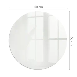 Tulup - Vloerplaat Voor Kachel - Ronde - Grijs - 50 Cm - Plaat Onder Houtkachel