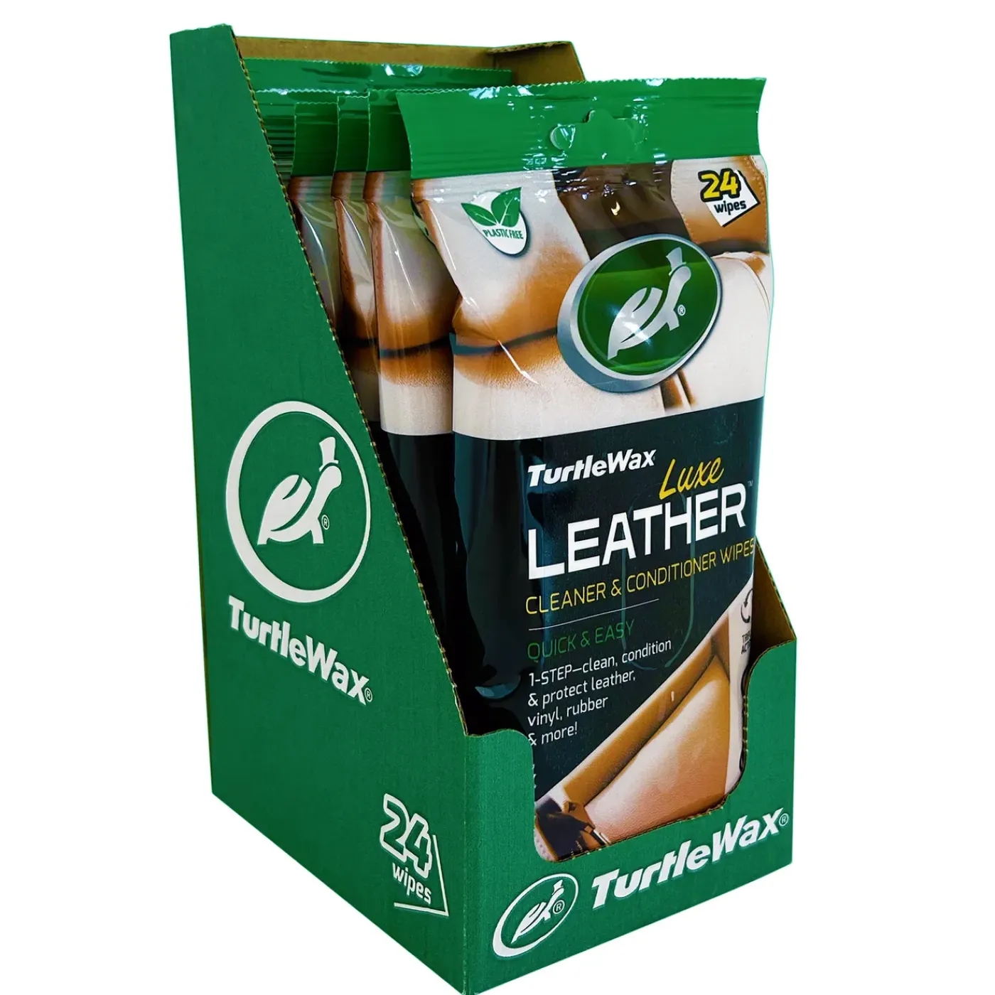 Turtle Wax 54097 Luxe Leather Cleaner & Conditioner Doekjes 24 Stuks