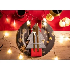 Tutumi Feestelijke Bestekhoes Stuks Kf370-6 6st. Grijs 21x17x21cm