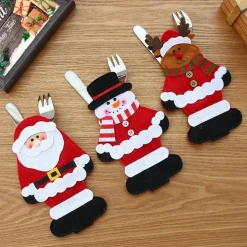 Tutumi Feestelijke Bestekhoes Stuks 311407 3st. Rood 18,5x11,5x18,5cm