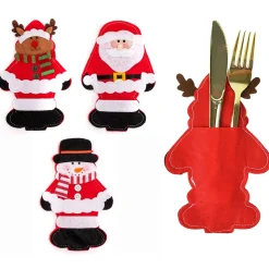 Tutumi Feestelijke Bestekhoes Stuks 311407 3st. Rood 18,5x11,5x18,5cm
