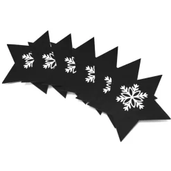 Tutumi Feestelijke Bestekhoes Stuks 311378a Star 4st. Zwart 15x15x15cm