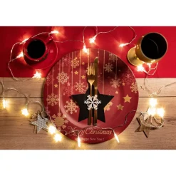 Tutumi Feestelijke Bestekhoes Stuks 311378a Star 4st. Zwart 15x15x15cm