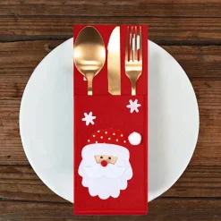 Tutumi Feestelijke Bestekhoes Stuks Kf333 6st. Rood 20x10x20cm