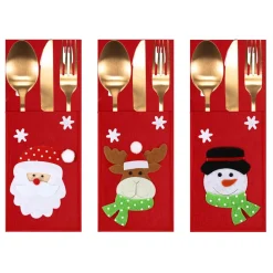 Tutumi Feestelijke Bestekhoes Stuks Kf333 6st. Rood 20x10x20cm