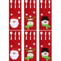 Tutumi Feestelijke Bestekhoes Stuks Kf333 6st. Rood 20x10x20cm