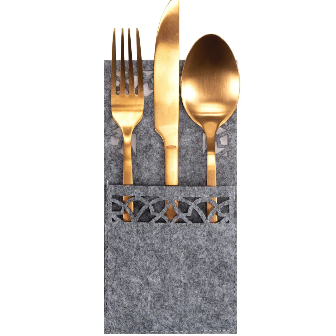 Tutumi Feestelijke Bestekhoes Stuks Kf357-4g 4st. Grijs 20x10x20cm