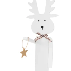 Tutumi Kerstdecoratie Rendier 301036 Wit 35x12x35cm