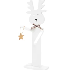 Tutumi Kerstdecoratie Rendier 301036 Wit 35x12x35cm