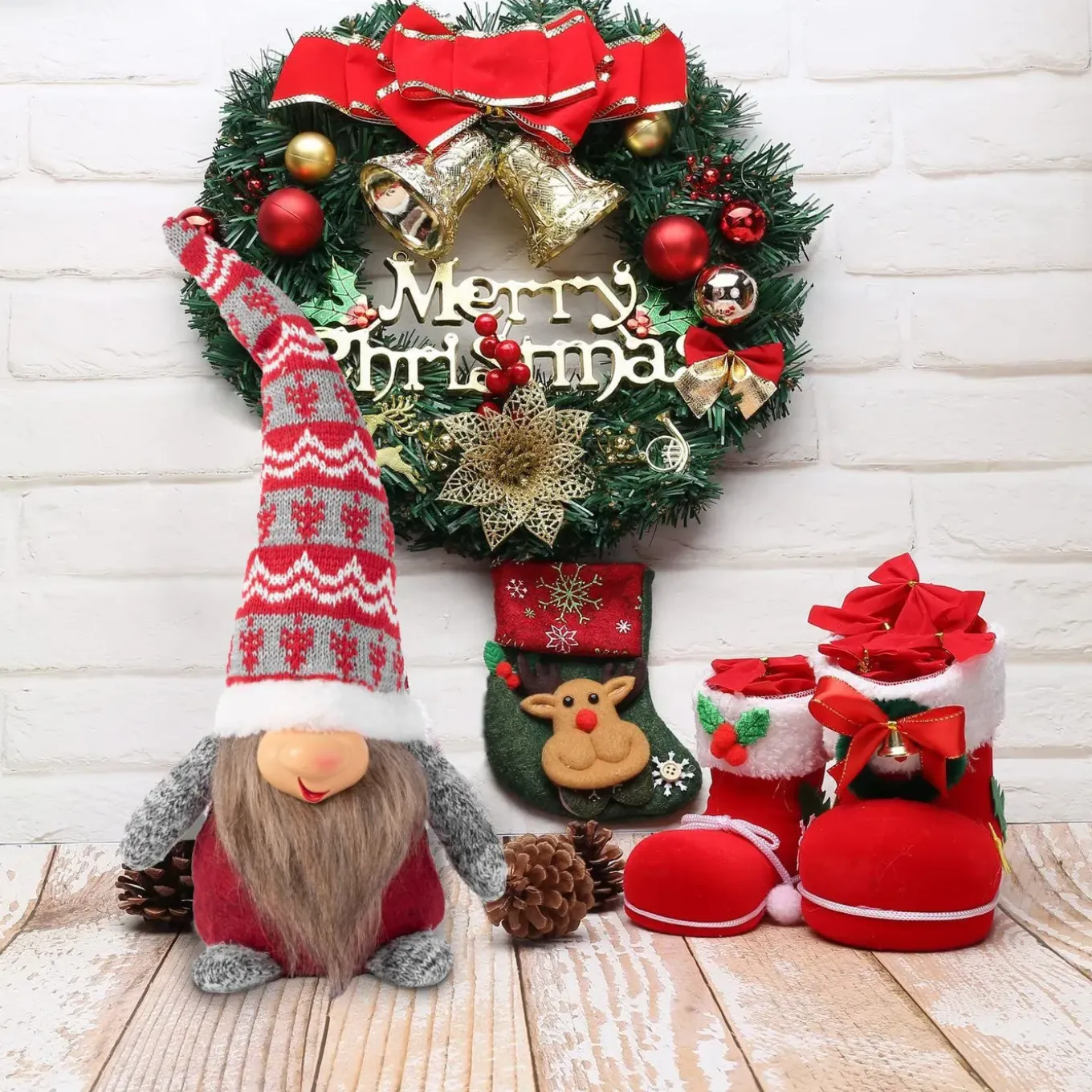 Tutumi Kerstkabouter Yx066 Rood 30x12x30cm