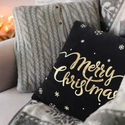 Tutumi Kerst Kussensloop Bc25 45x45 Zwart