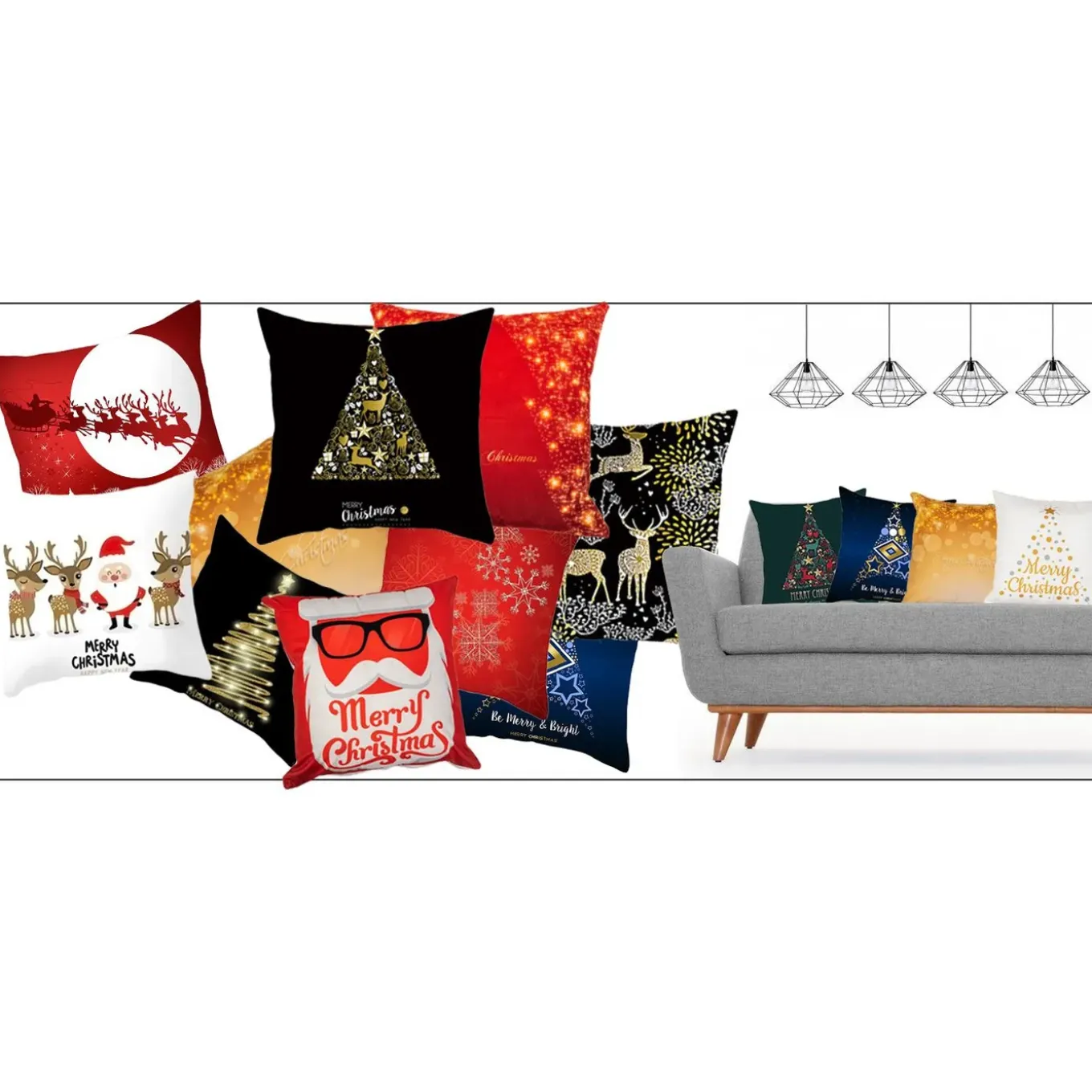Tutumi Kerst Kussensloop 3d 36 "n" 45x45 Groente